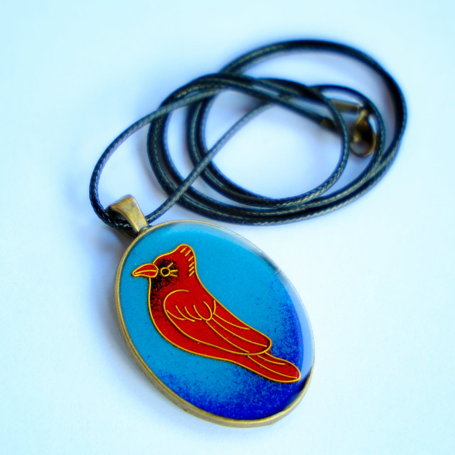 Male Cardinal Necklace