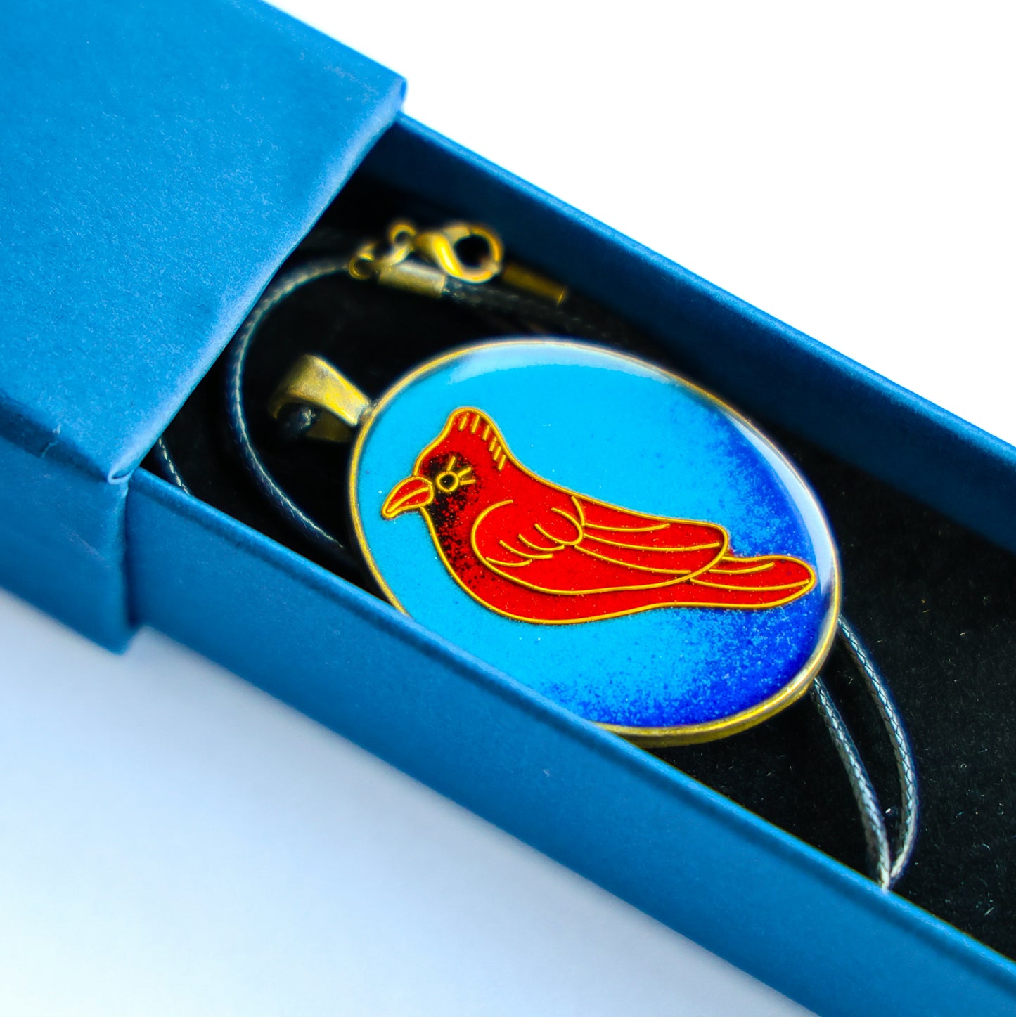 Male Cardinal Necklace