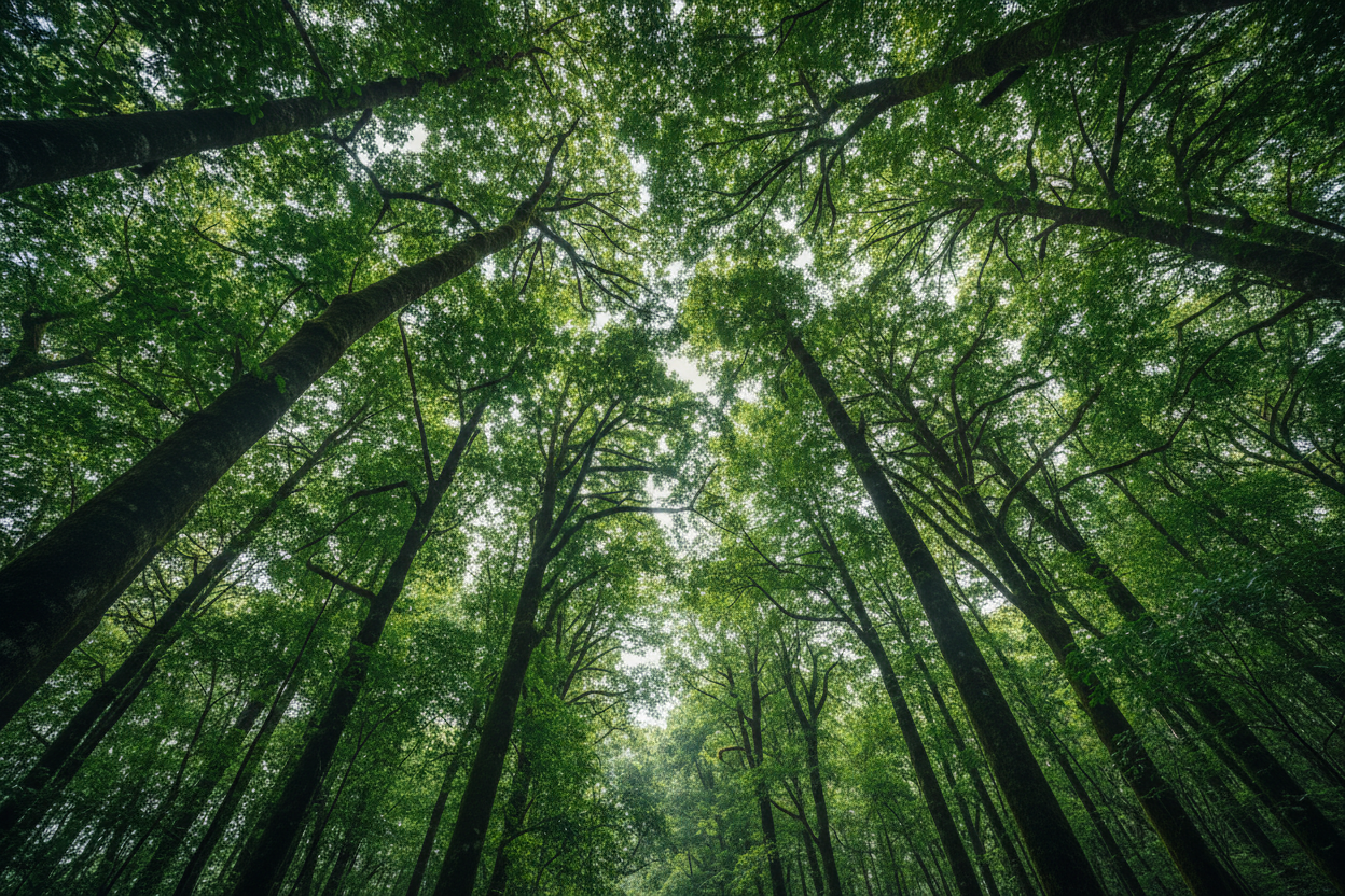 深绿色森林背景